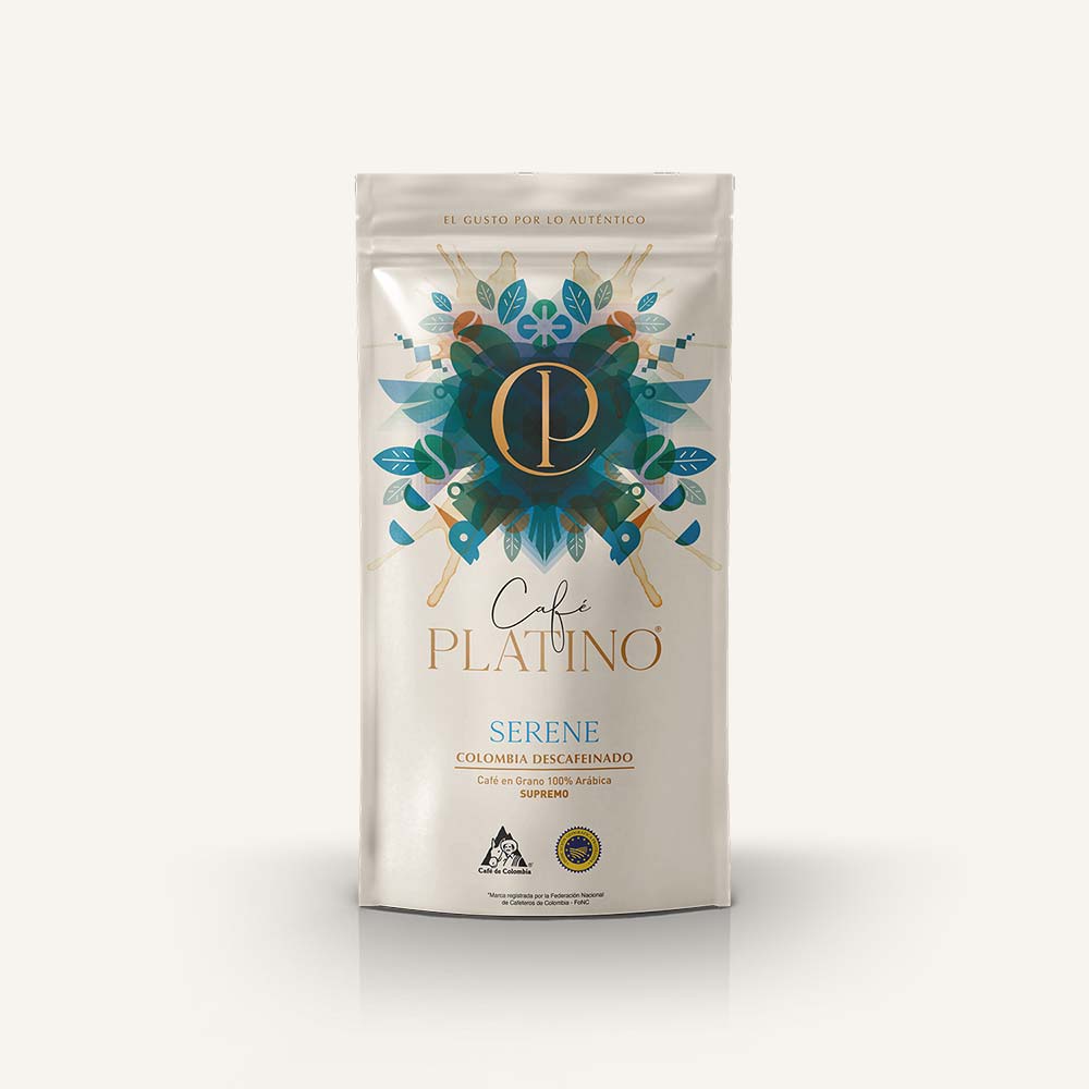 Café Platino - Wholesale Coffee Beans - Decaffeinated coffee from Colombia Supremo2