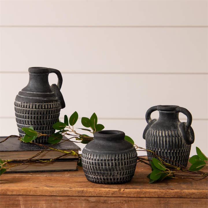 Audrey's Home & Gift - Wholesale Vase - Greco Roman Vases, Small (Pk/03 Ast)