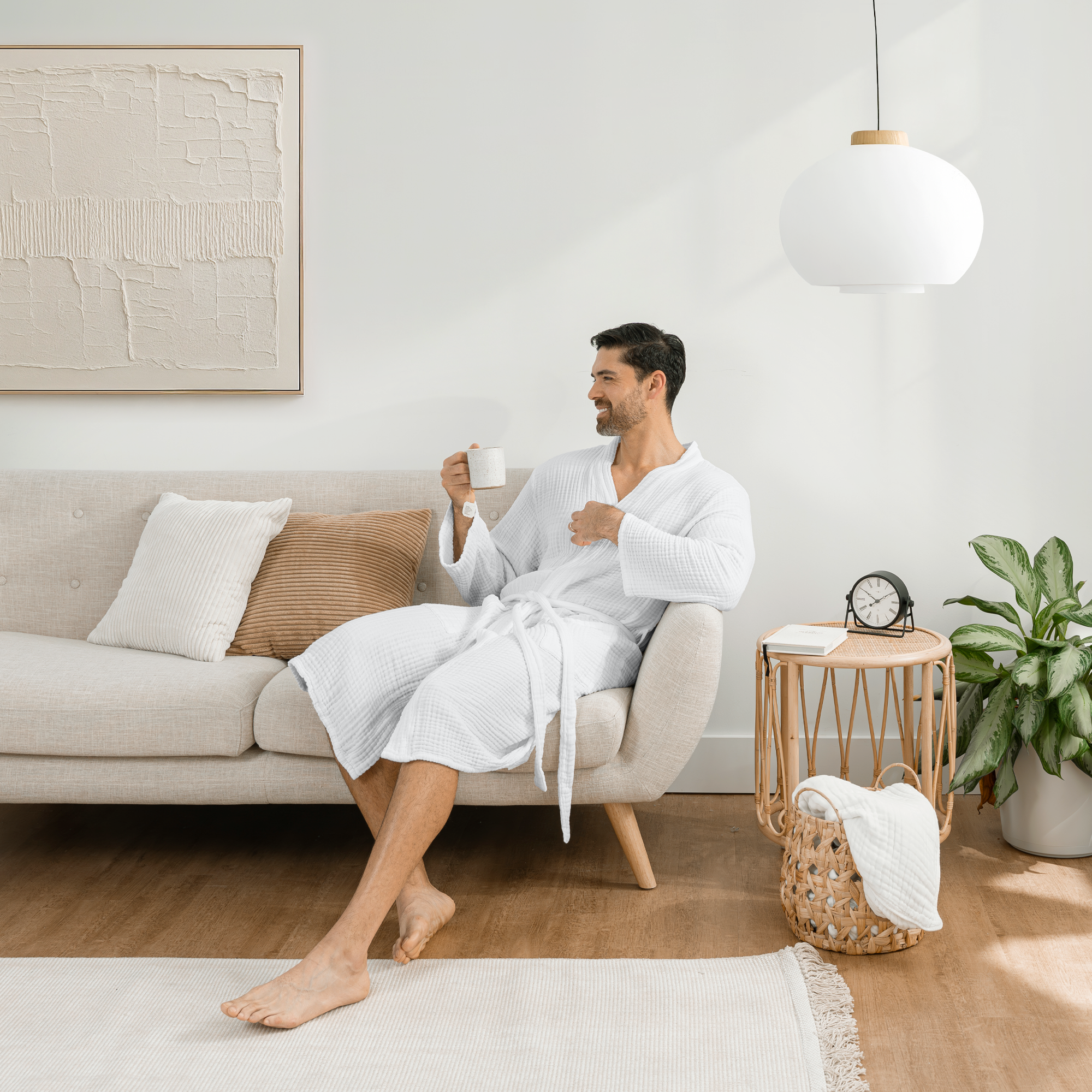 Comfy Cubs - Vente Peignoir – unisexe - Peignoir de bain en mousseline pour adulte - Peignoir doux 100 % coton par Comfy Cubs40