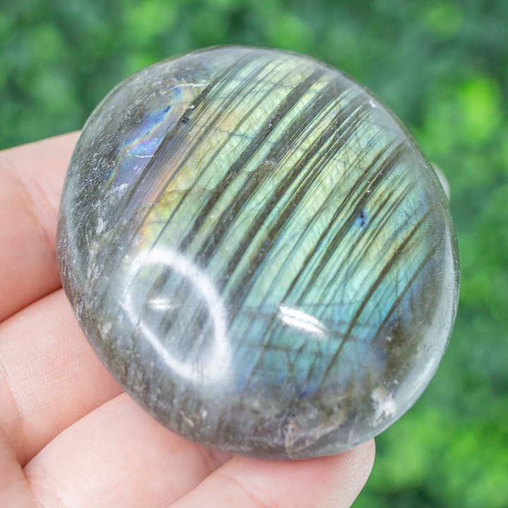 labradorite Palm Stone for wholesale by Adalyn's Crystals