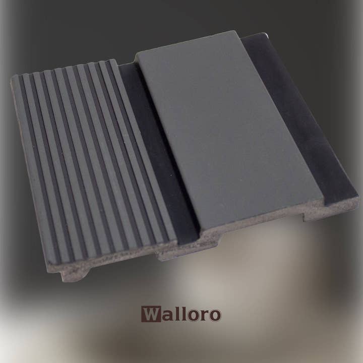 Walloro Luxury Embossed Wallpaper - Wholesale Decorative Panel - Gray Black Wall Panel, PS Wall Home Decoration Panel-Premium Quality
