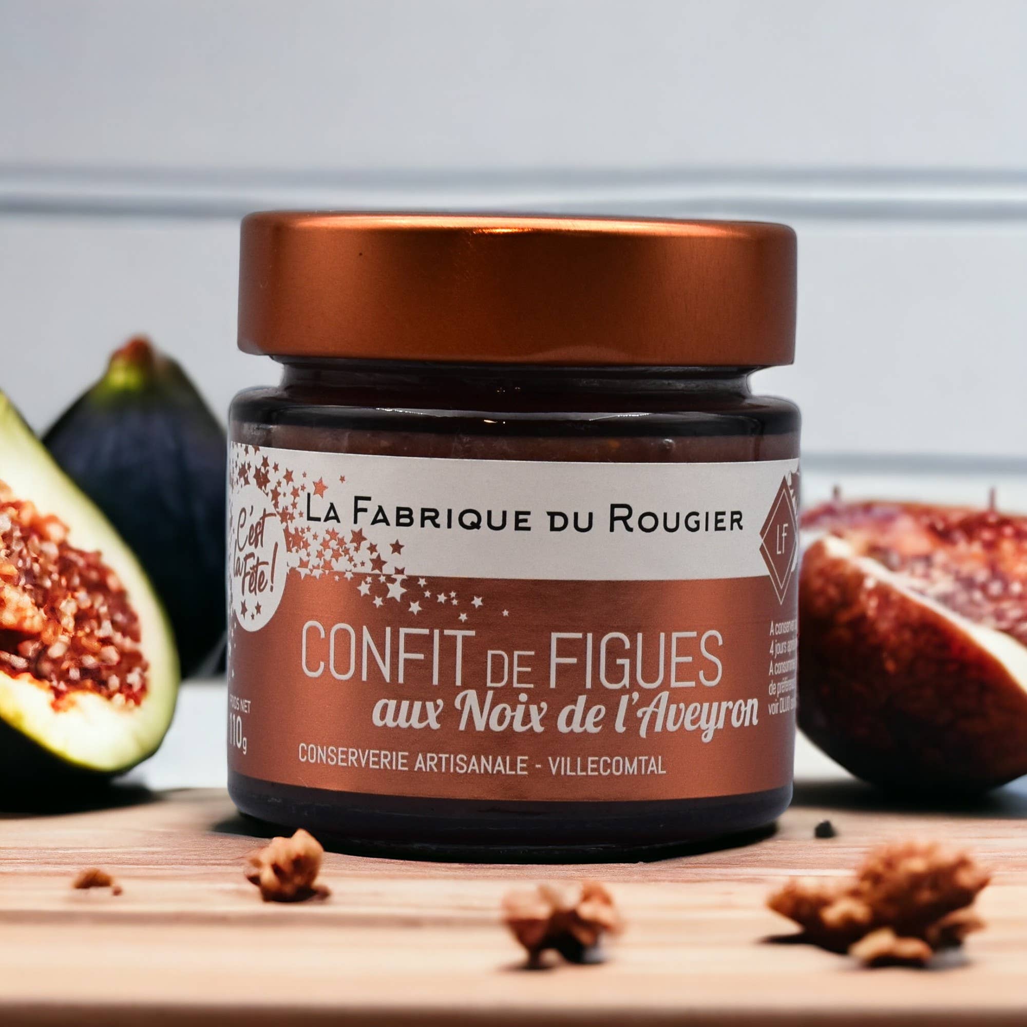 La Fabrique du Rougier – Großhandel Marmelade/Gelee – Feigenkonfitüre mit Aveyron-Walnüssen0