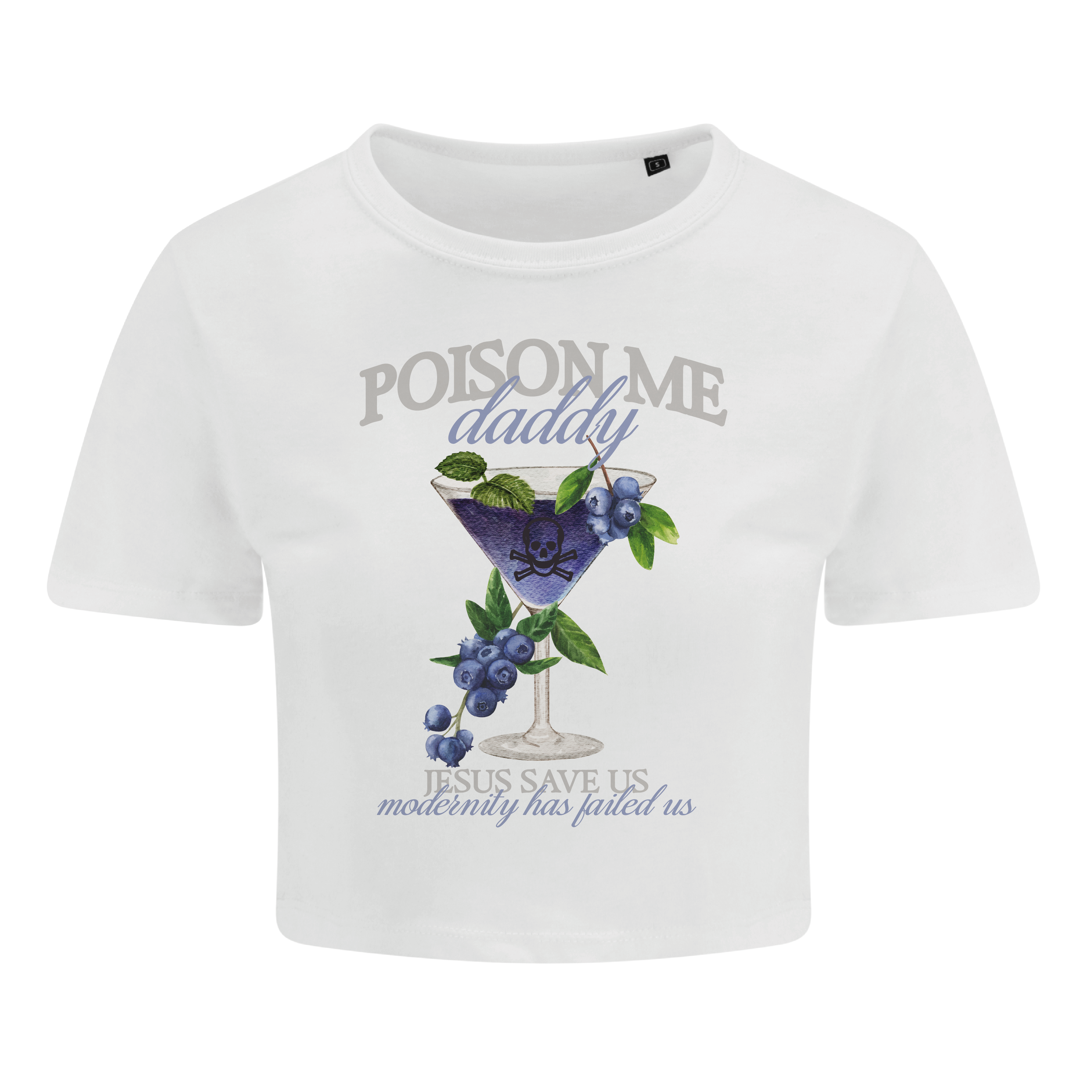 Day of the Moon – wholesale Screen printed t-shirt – Women′s – Poison Me Daddy Crop1