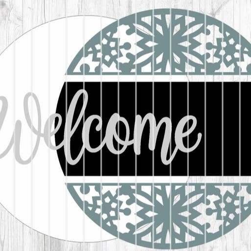 Kate's Blanks - Wholesale DIY Craft Kit - Welcome Snowflake Door Hanger DiY