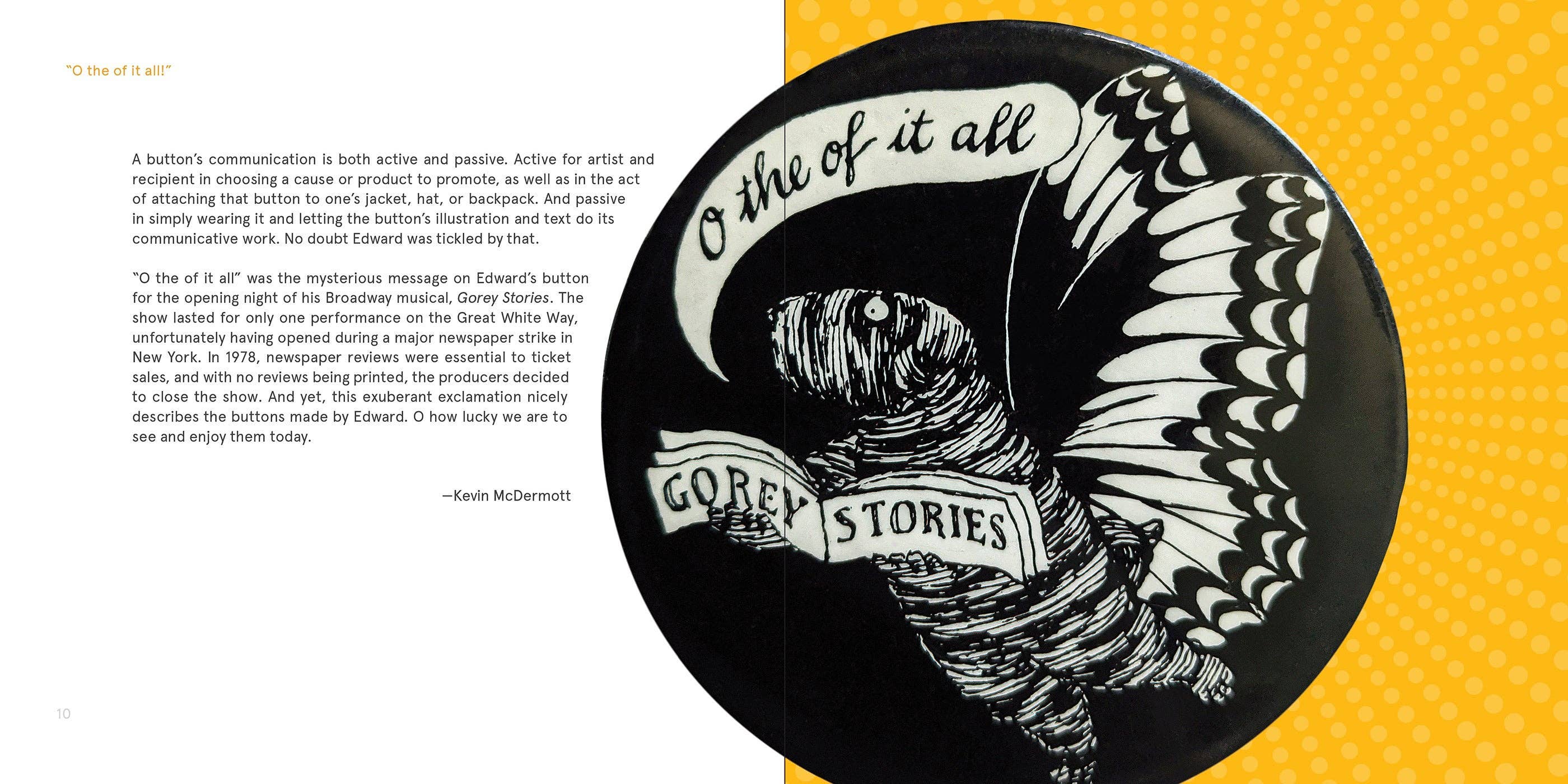 Pomegranate – wholesale Arts & entertainment book – Always One Button Short: The Buttons of Edward Gorey1