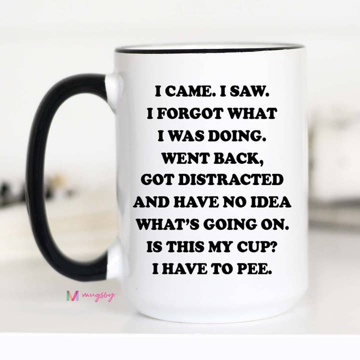 Mugsby - Wholesale Coffee Mug - I came I saw I Forgot What I was Doing Funny Coffee Mug3