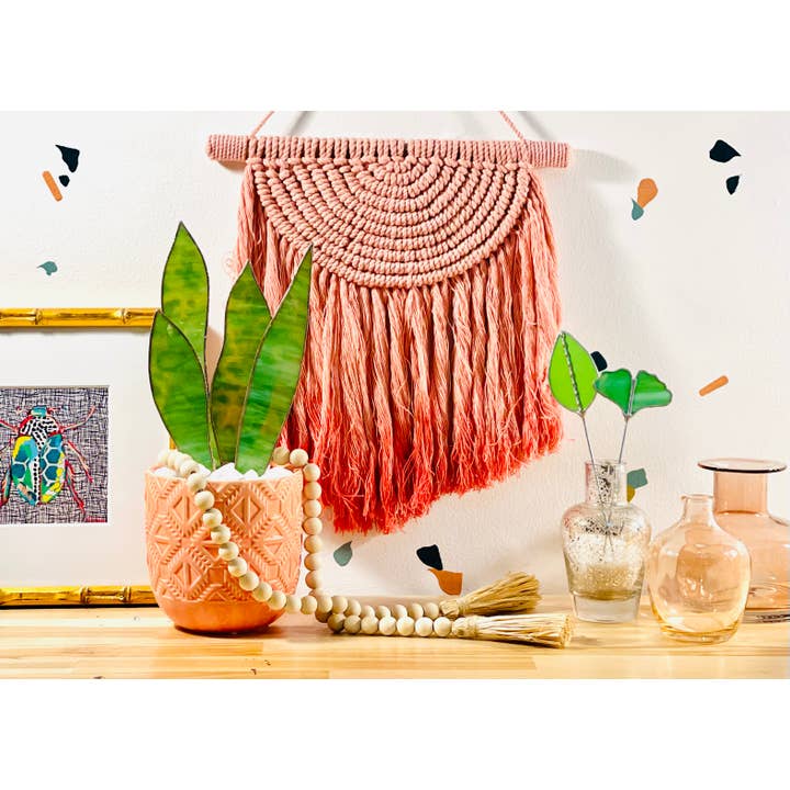 Samara Designs Studio – Planta artificial por atacado – Planta de cobra de vitral6