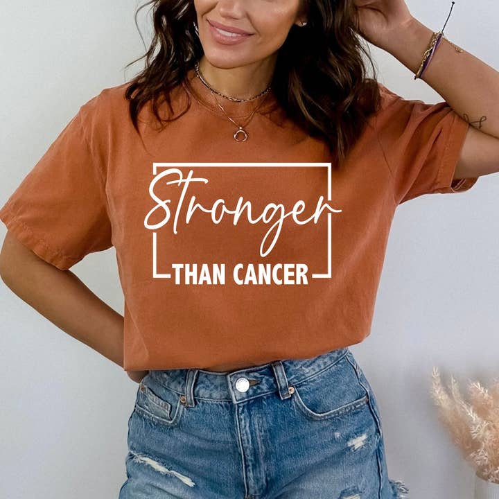 Stronger Than Cancer - Bella Canvas for wholesale by LA Shirt Company