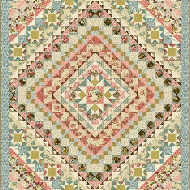 Primrose Quilt Pattern for wholesale by Laundry Basket Quilts