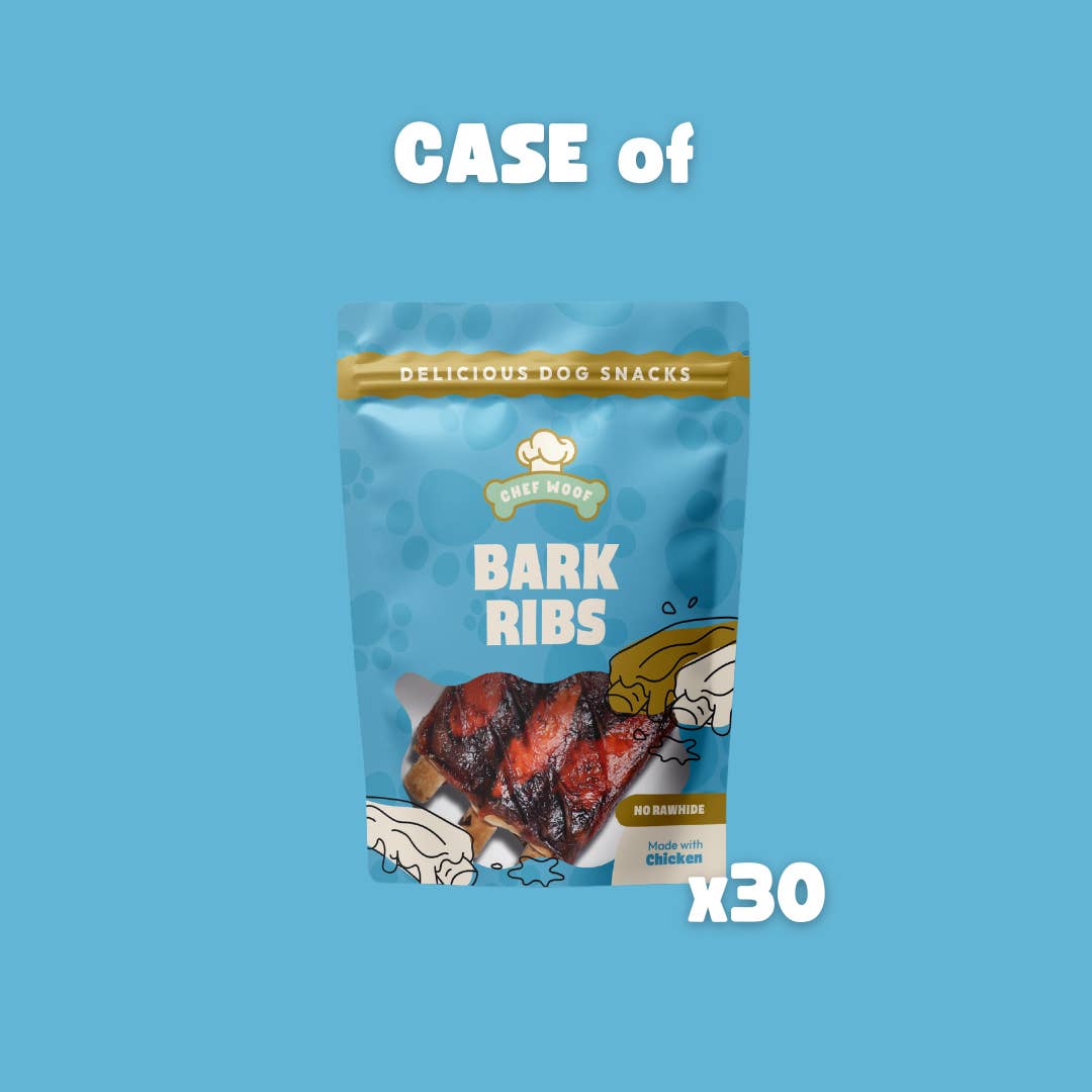 Chef Woof – wholesale Pet treats – Dog – BARK RIBS CASE - 30x50g - Dog Treats