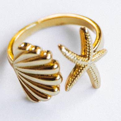 The Sand And Seashell Ring for wholesale by Jay Nicole Designs