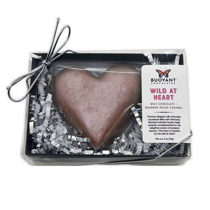 Buoyant Chocolates & Confections - Wholesale Chocolate Covered Sweets - Chocolate Caramel-Filled Hearts6