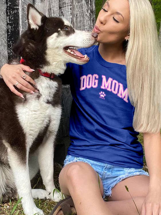Dog Mom T-Shirt, rosa für den Großhandel von PAWZ