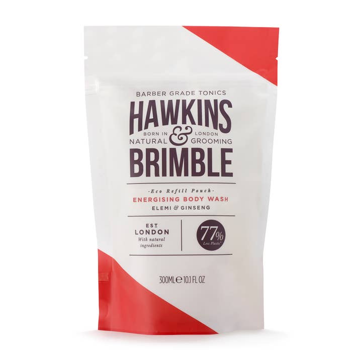 Hawkins & Brimble UK – wholesale Body wash/shower gel – Men's – Energising Body Wash Pouch 300ml