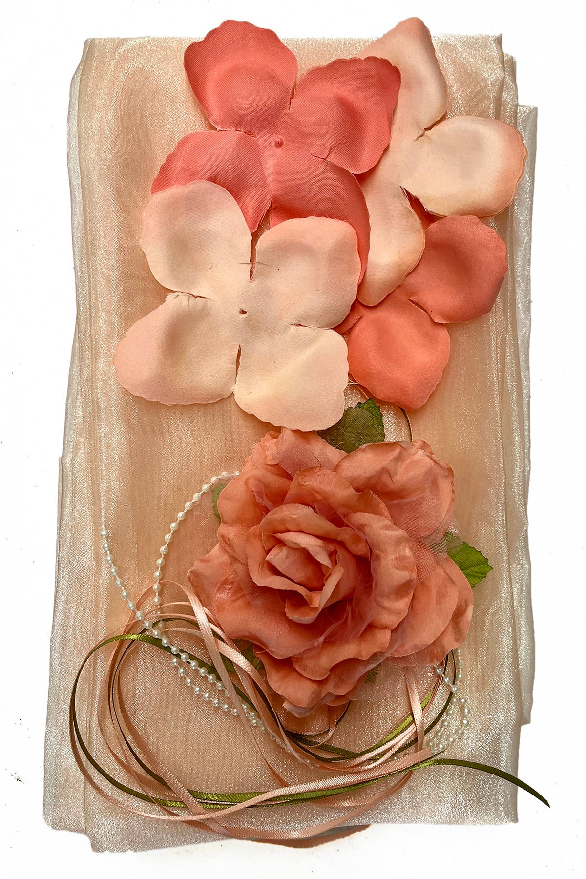 Kid's Dream - Wholesale Dress - Baby - Satin Flower Petal Baby Dress with Organza Sash23