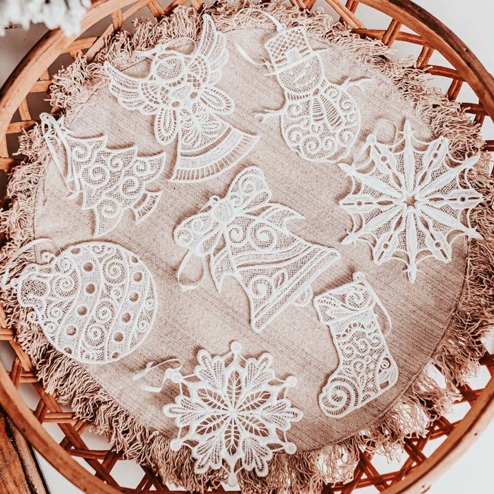 Sewing From The Hart - Wholesale Ornament - Lace Ornaments