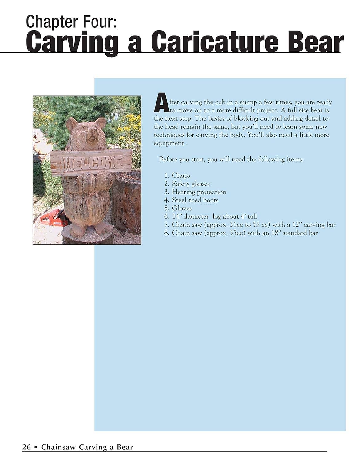 Fox Chapel Publishing - Wholesale Crafts, Hobbies & DIY - Chainsaw Carving a Bear - A Complete Step-By-Step Guide Book3