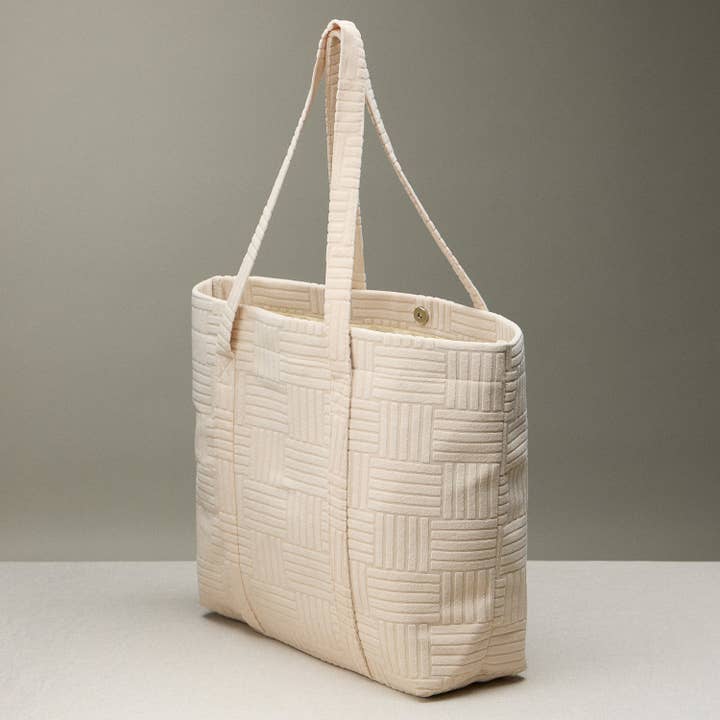 Frem - Wholesale Tote Bag - Women's - Quilted Tote Bag with Woven Texture9