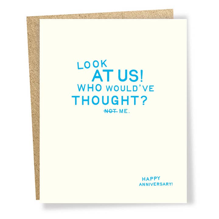 Sapling Press – wholesale Anniversary card – #2157: Look At Us Card