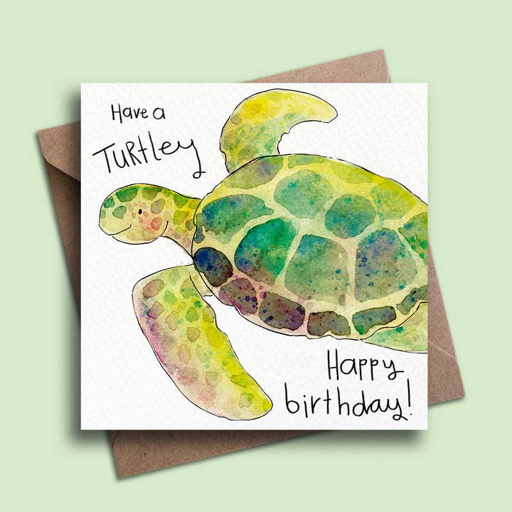 Birthday Turtle for wholesale by PrettyLittleScribbles