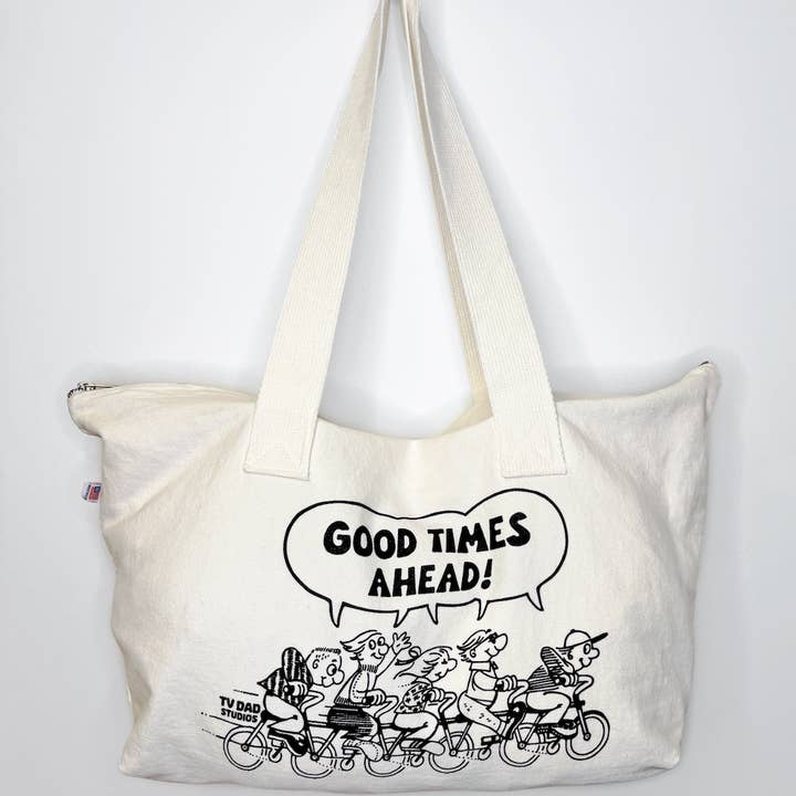 TV DAD - Wholesale Tote Bag - Unisex - Good Times Zipper Tote Bag