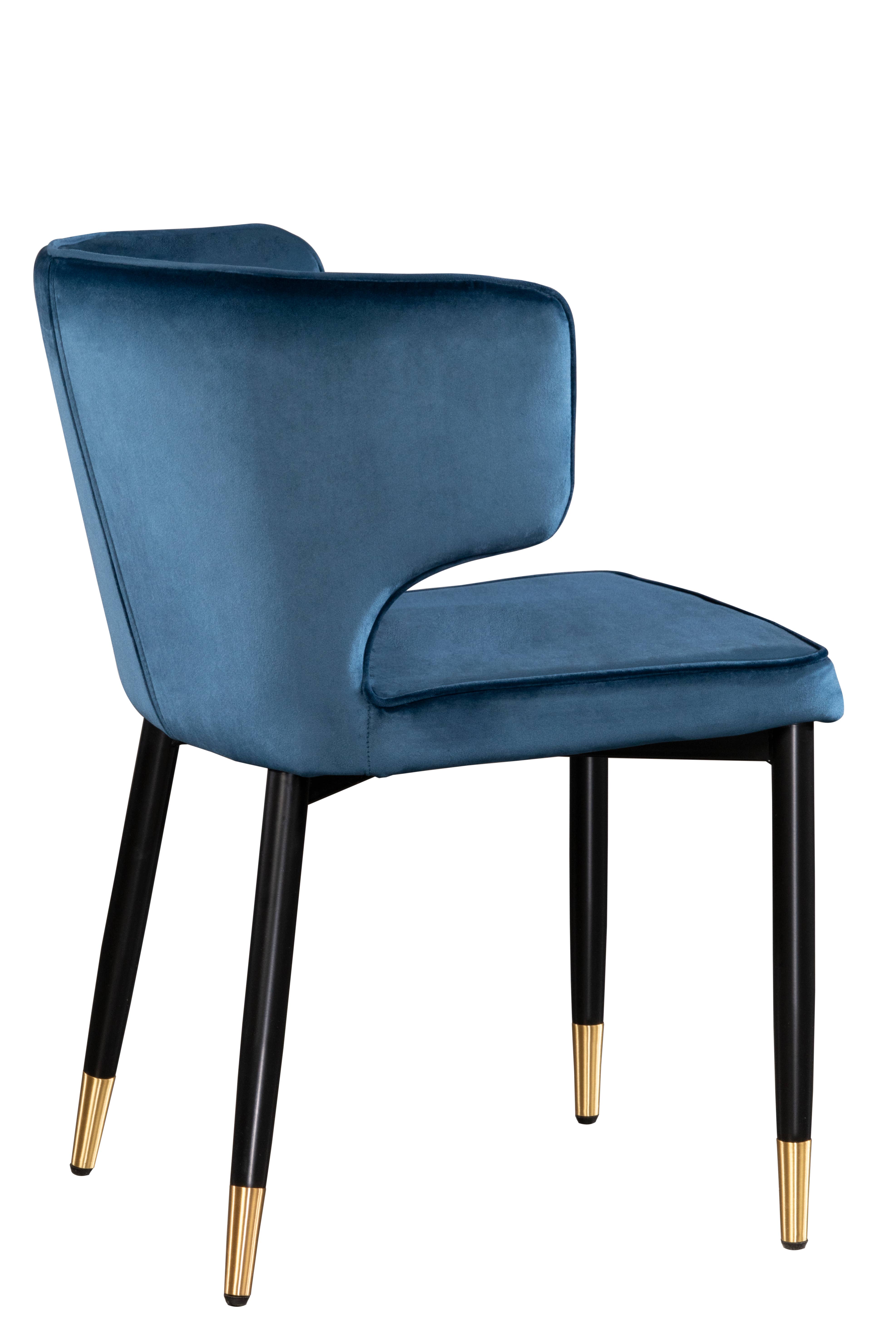 Statements by J - Wholesale Chair - Kayla Curved Upholstered Velvet  Dining Chair1