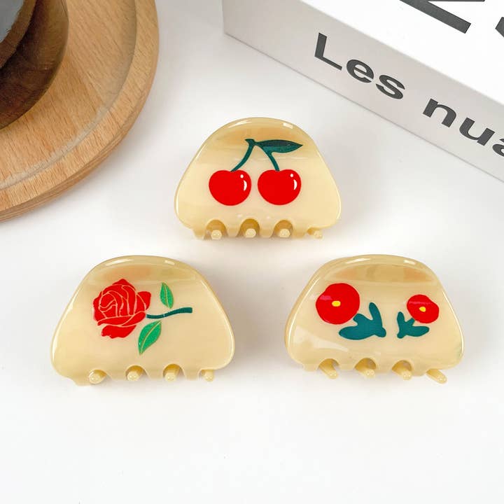 Pince à cheveux moyenne fleur pour la vente par TheDivaSoap