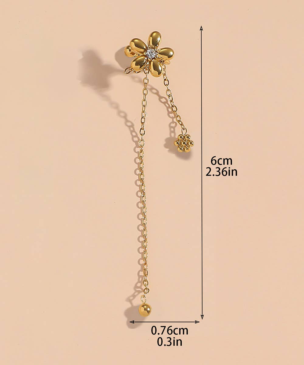 Blossom bijoux - Wholesale Cuff/Wrap Earrings - stainless steel earcuffs earring4