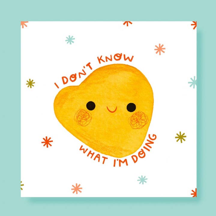 Jag vet inte vad jag gör Konsttryck för wholesale av Veronica Porlier Illustrations