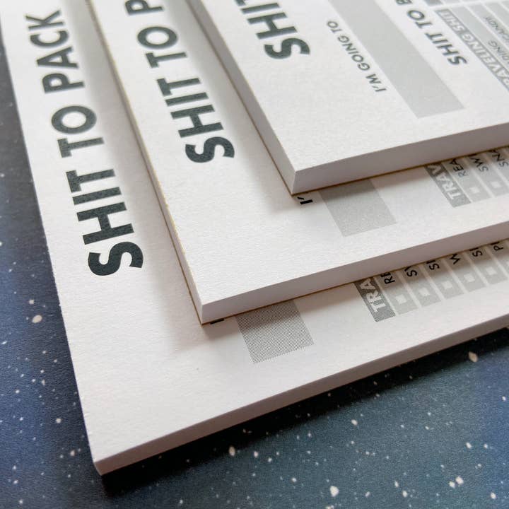 The Red Swan Shop - Wholesale Notepad - Stationery - Shit List - Pack List3