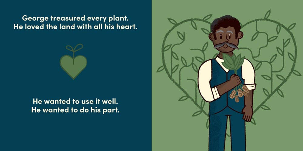 Gibbs Smith - Wholesale Baby & Toddler Book (0-2) - Little Naturalists: George Washington Carver Loved Plants3