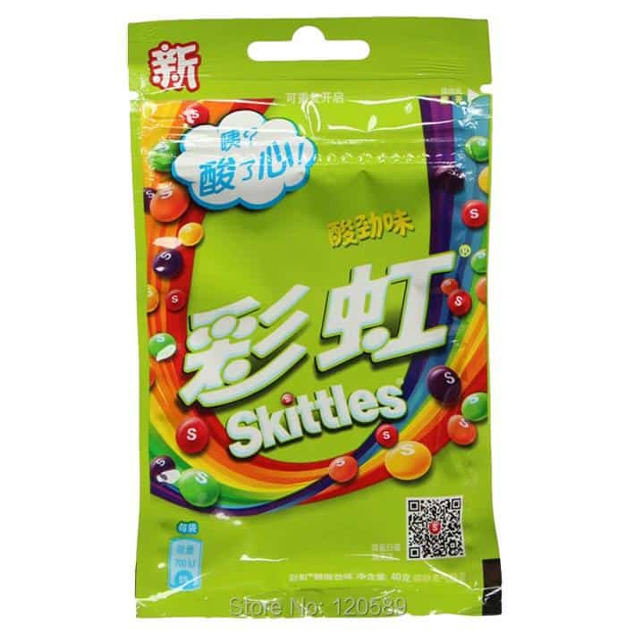 Skittles Sour Candy 40g (China) for wholesale by Global Bite Co