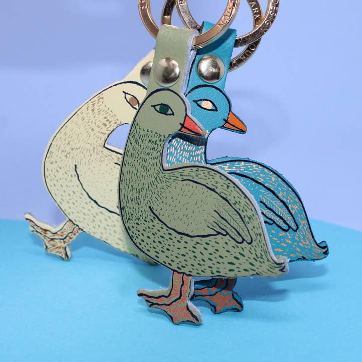 Porte-clés Oie Farfelue pour la vente par Ark Colour Design
