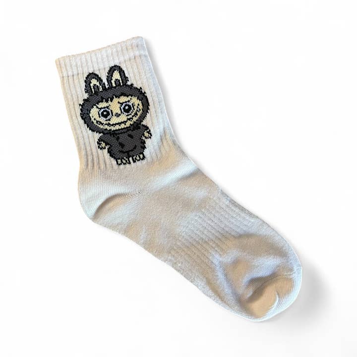 Elle Kay - Wholesale Socks - Kids - Lafufu socks grey- kids1