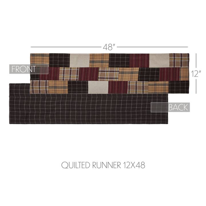 VHC Brands - Wholesale Table Runner - Wyatt Runner Quilted 12x48