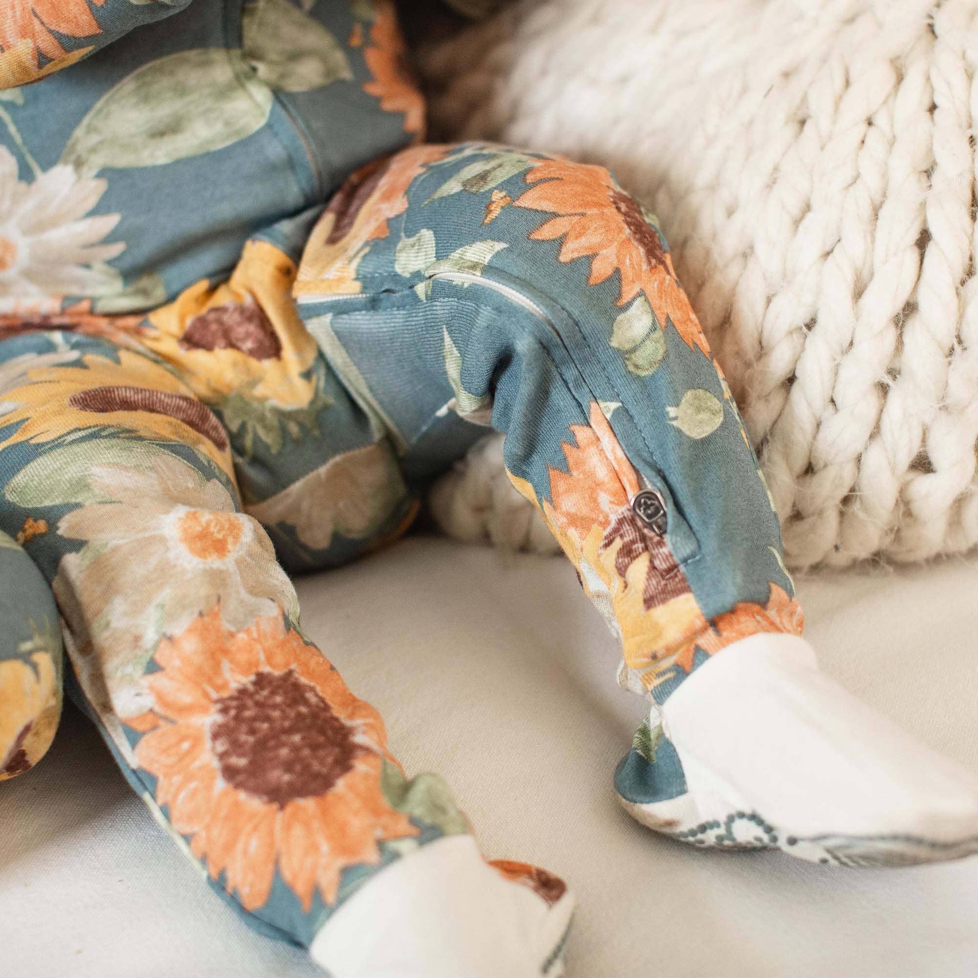 Mountain Blue Sunflowers Sleep & Play for wholesale on Faire5