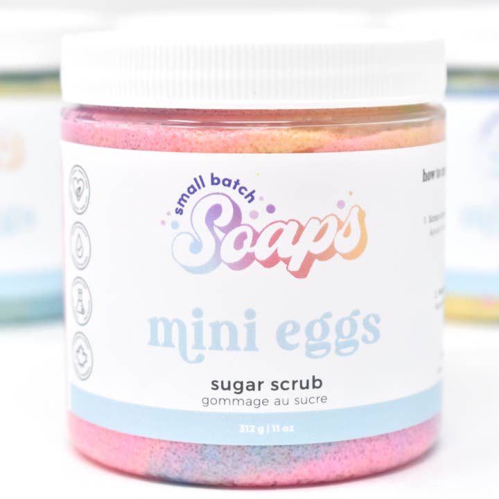 Mini Eggs Sugar Scrub for wholesale by Small Batch Soaps