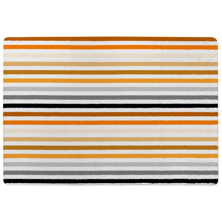 motivo a righe, arancione, nero, grigio, beige e marrone (tappeto) per la vendita all'ingrosso da parte di Benjamin Tate Design
