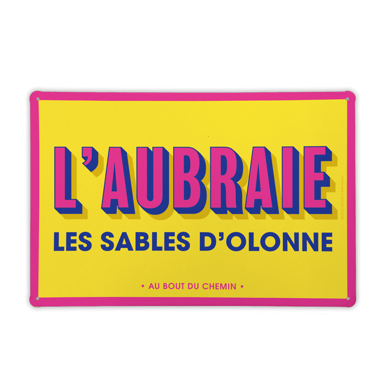 Le Beau Bazar - Wholesale Sign - Metal plate LES SABLES D'OLONNE L'aubraie0