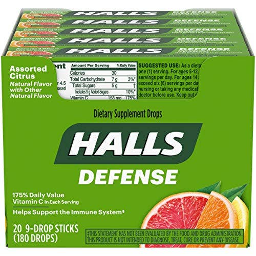 Halls Stick Vit C Agrumes 20 Par Boîte pour la vente par Shop The King