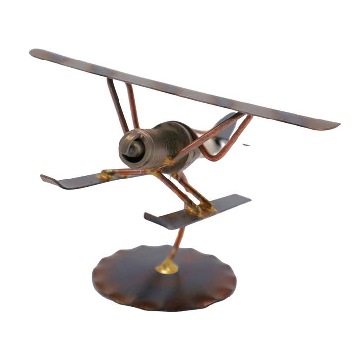 Ski Plane on Stand for wholesale by Rock Creek Metal Craft