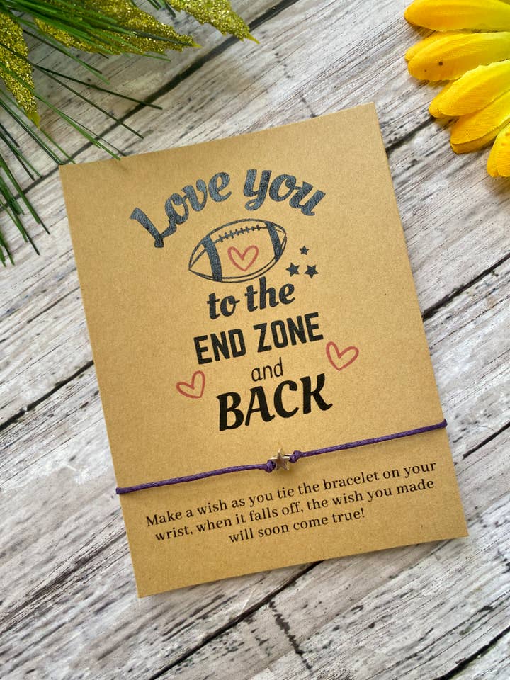 Football wish bracelet for wholesale by Lillydesigncrafts