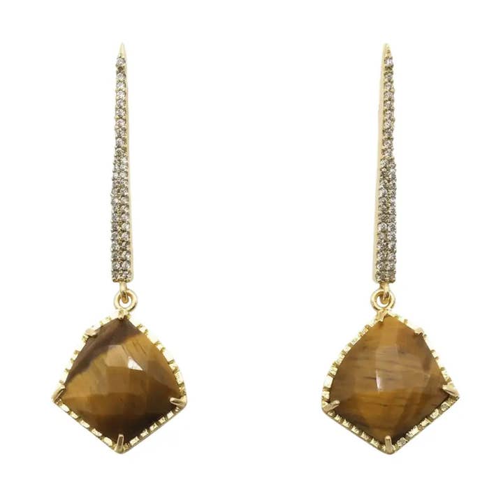 Boucles d'oreilles Orane Shine Éd. Limitée Marron pour la vente par ACUS