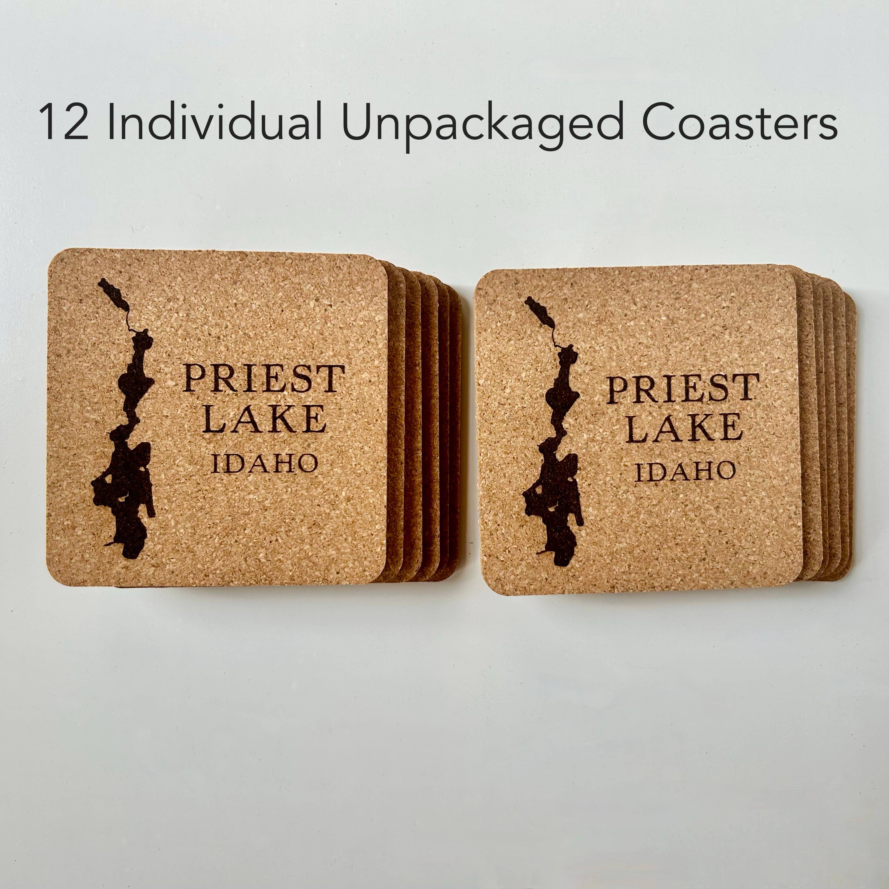 The Lillie Pad - Wholesale Coasters - Custom Lake Map Cork Coasters - Lake Decor and Gifts7