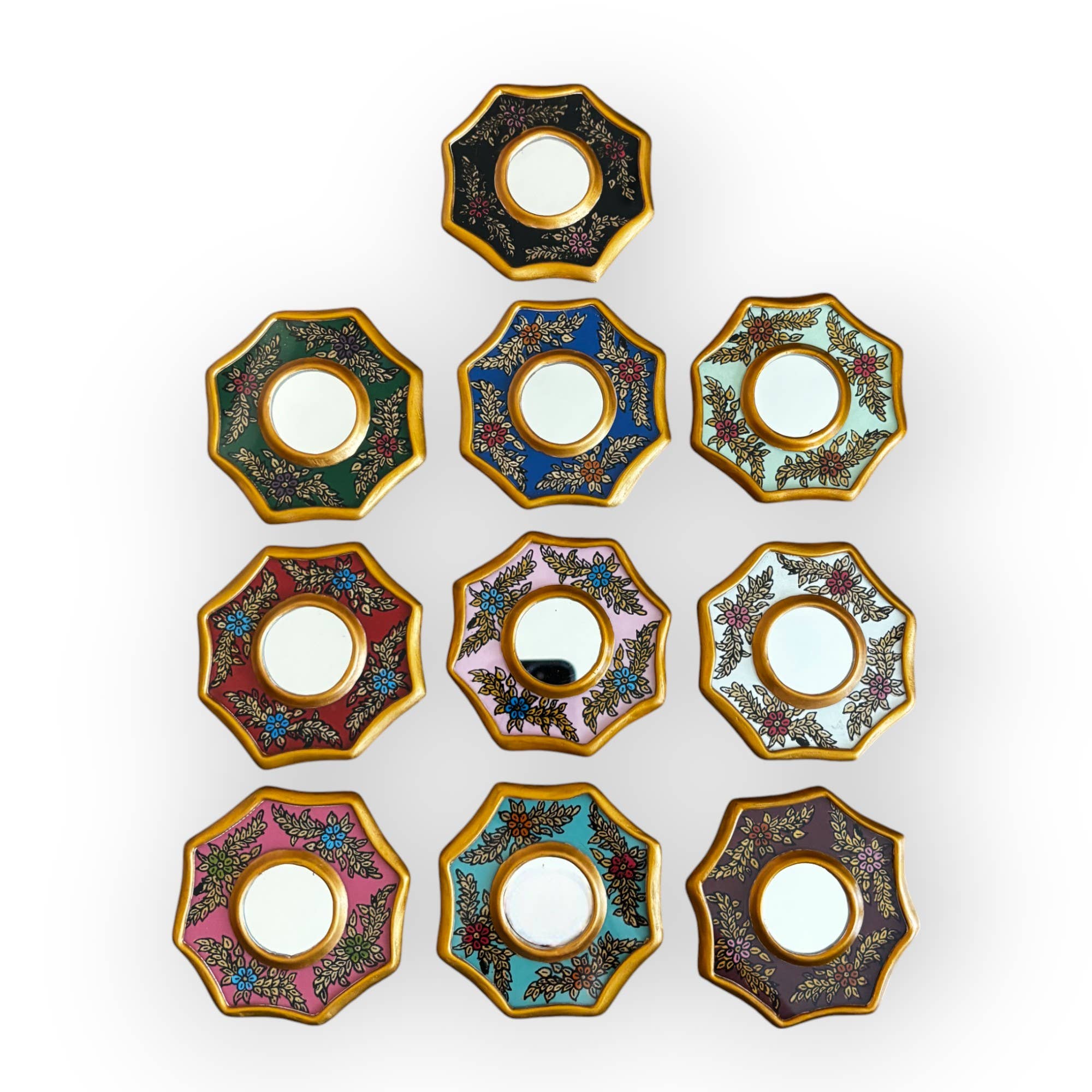 Zoe Artcrafts Corp. - Wholesale Wall Mirror - Handmade Decorative Peruvian Mirrors 3" - Home Decor16