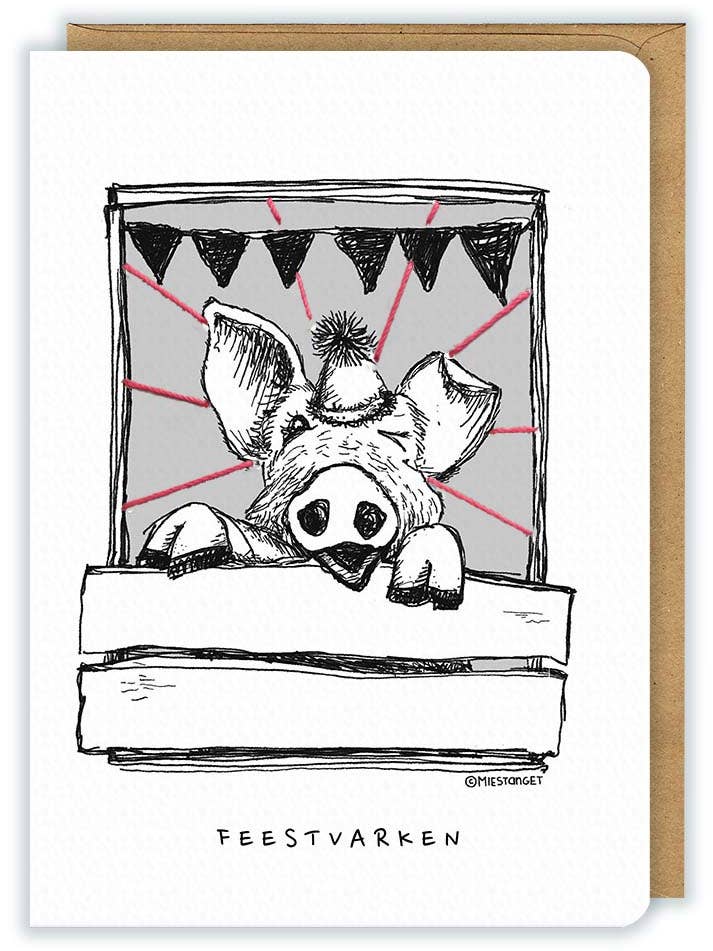 Birthday | Greeting card 'Party Animal' for wholesale by Miestanget