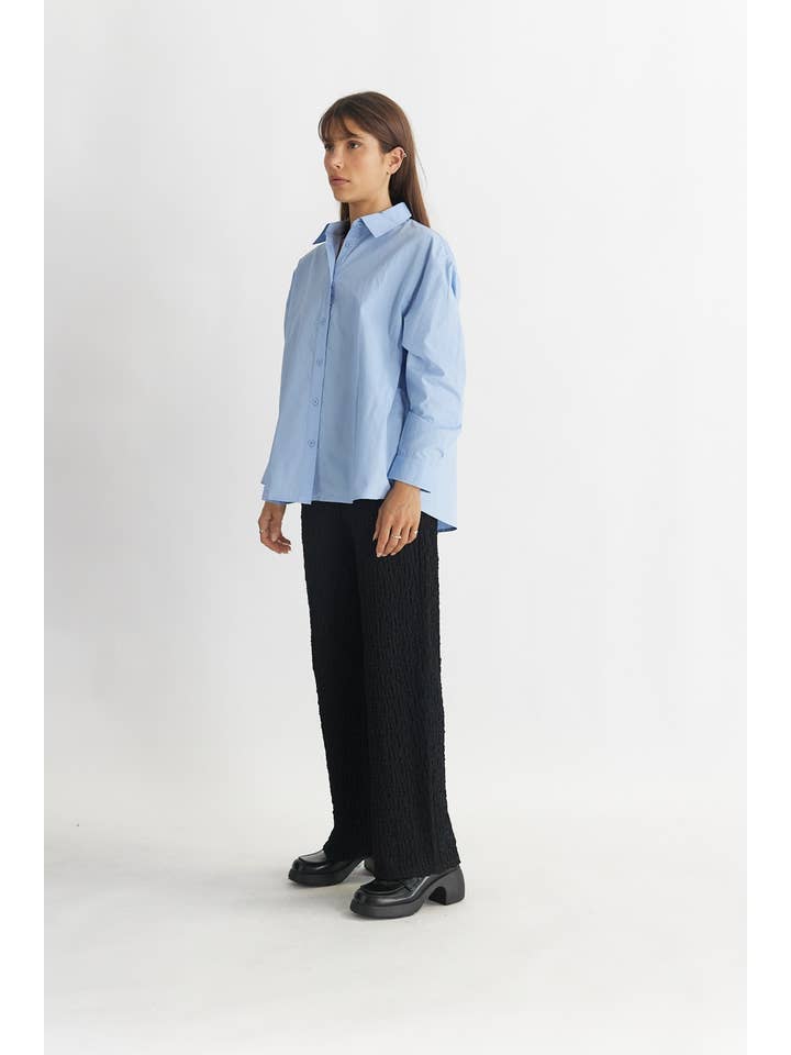 MOD REF - Wholesale Button Down Shirt - Women's - The Ema Top | Collared Button-Down Top12