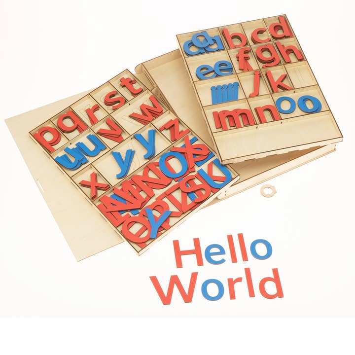 Montessori Movable Alphabet English language for wholesale by Munda Mundi