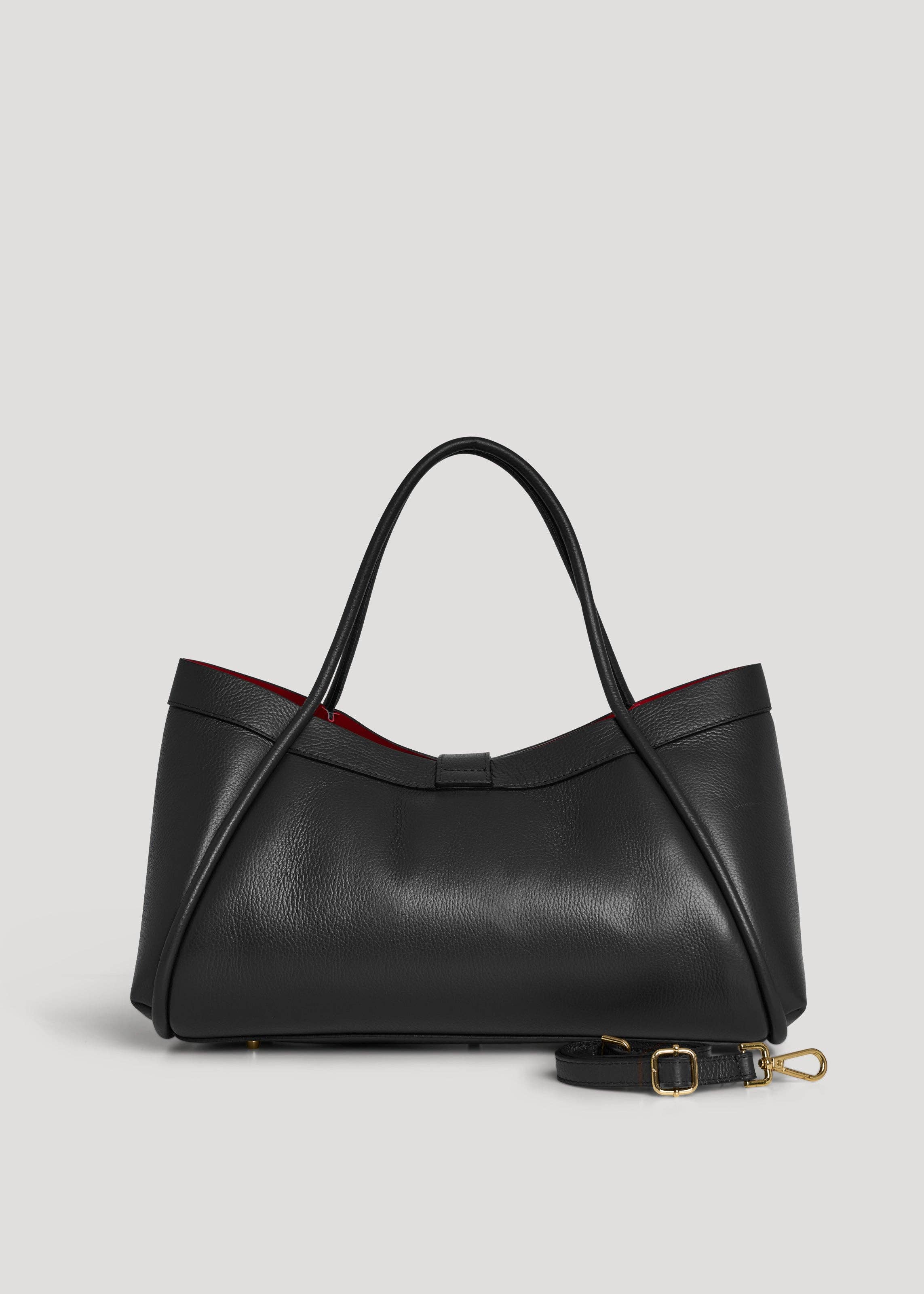 Voemièn - Wholesale Top Handle Bag - Women's - Mayfair Bag in Black Togo Leather2