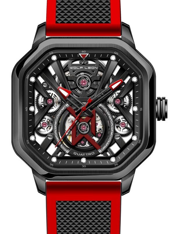 QUATTRO - montre automatique squelette pour la vente par WOLF LEON